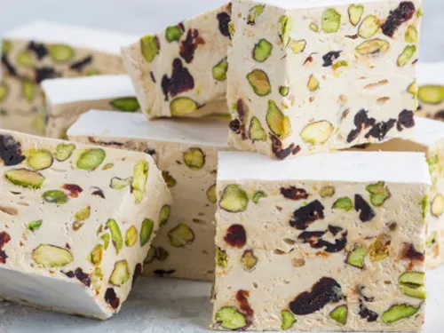 Milk nougat bar