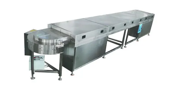 10m curved cooling tunnel